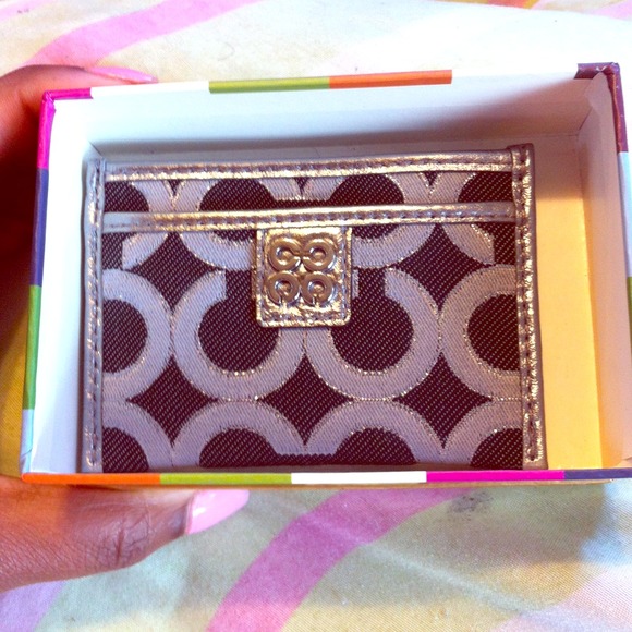 Coach card holder