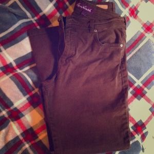 SOLD! Brown skinnies/straight leg pants