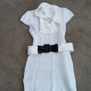 Super adorable sweater dress!