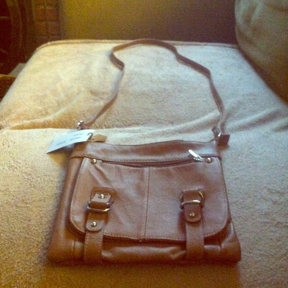 Tan Cross-Body Genuine Leather Bag