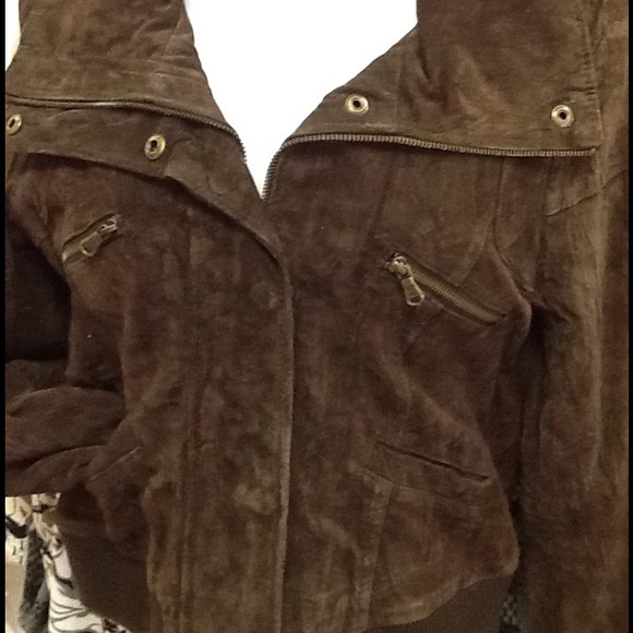 100% Genuine Suede Leather Guess Jacket