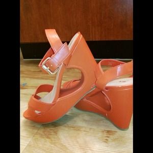 Mossimo orange wedges!!!!