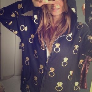 Primp - Black Gold Ring Hoodie Jacket