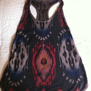 All Saints Ikat racerback t-shirt.