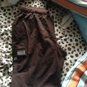 Brown scrub pants