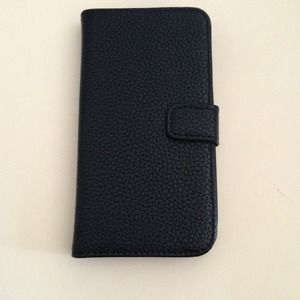 Samsung galaxy 3 black leather stand case