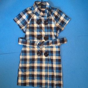 C. Luce Int. Dress Blue Plaid