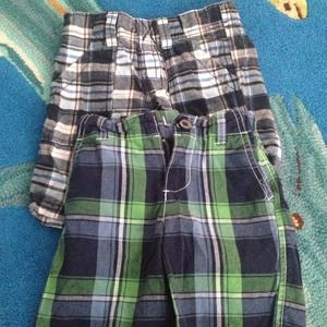 Boys Plaid Shorts