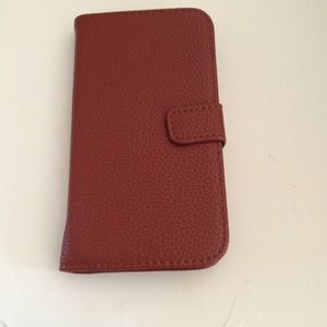 Samsung galaxy 3 brown leather stand case