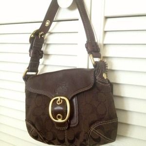 Authentic Coach - Rare! Lightly Used, Brown & Gold