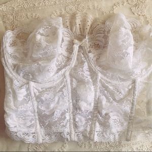 White lace vintage Corset