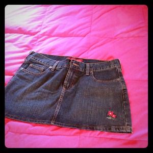 Hollister jean skirt $25