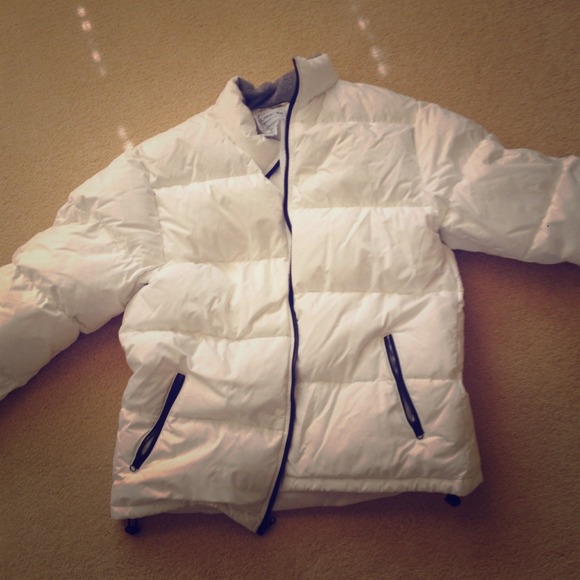 White puffy jacket