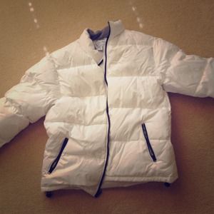 White puffy jacket