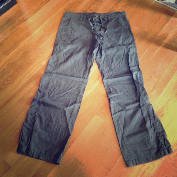 Linen blend pants.