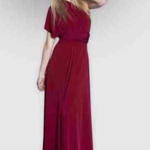 Von Vonni Transformer Dress Red Square Long