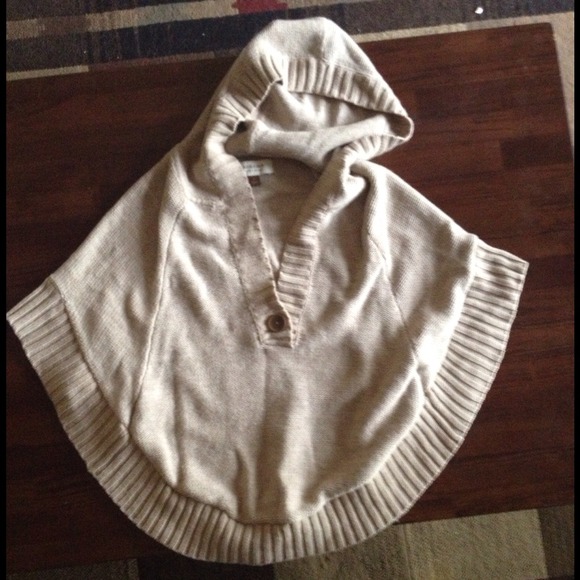 Brown Poncho Sweater