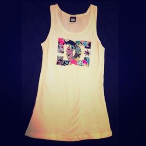 ❌RESERVED FOR @kristig7777 DC white tank top