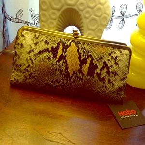 Snakeskin  Hobo clutch/wallet brand new!