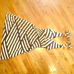 Striped halter dress