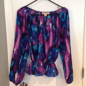 Michael Kors tie dye blouse.
