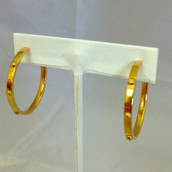 Michael Kors Jewelry - Michael Kors Studded Hoops Earrings {NEW}
