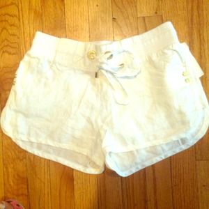 White cloth shorts
