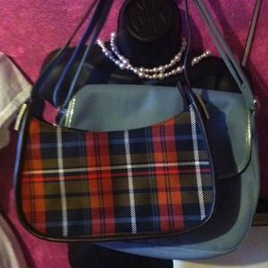 Preston York plaid shoulder bag