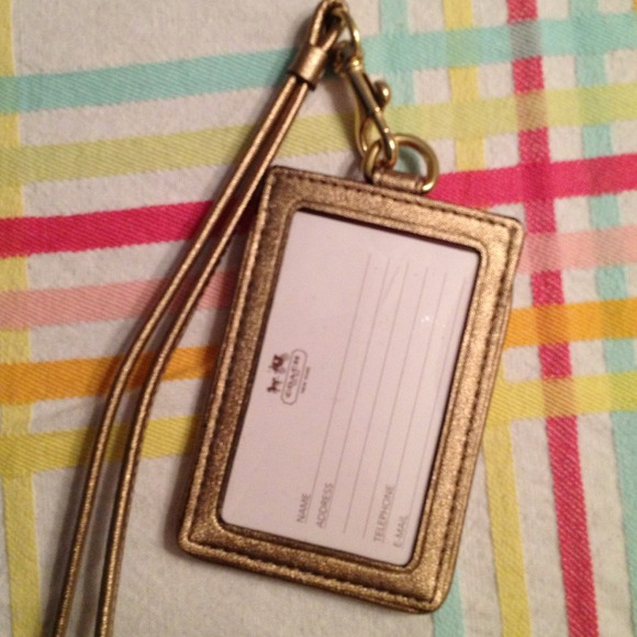 💥SOLD💥Gold and cream lanyard - Picture 2 of 2