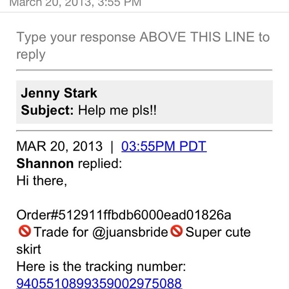 Tracking info - Picture 2 of 2