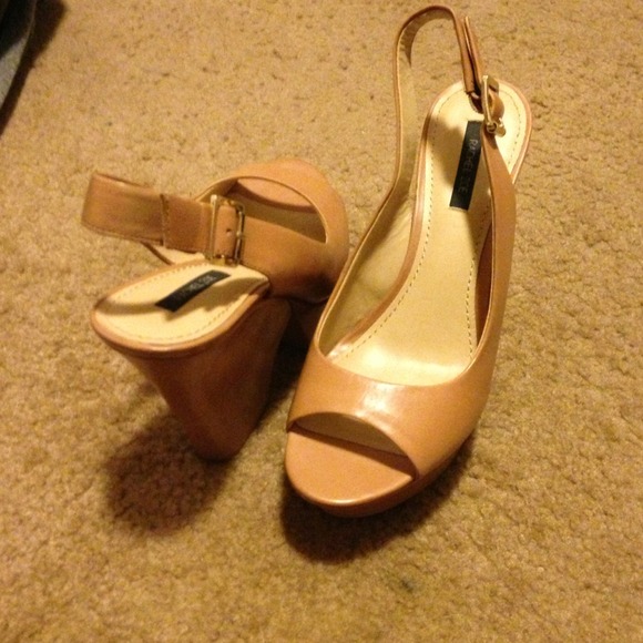 Rachel zoe nude open toe platform