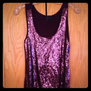 Have purple sequin tank top