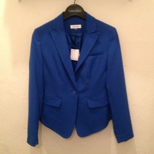 Calvin Klein Spring Cobalt Blue Blazer