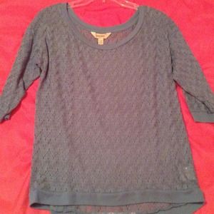 Cute gray/blue lace shirt