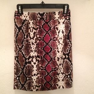 Calvin Klein Ponte Snake Skin Skirt