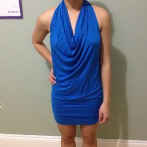 Bebe blue dress