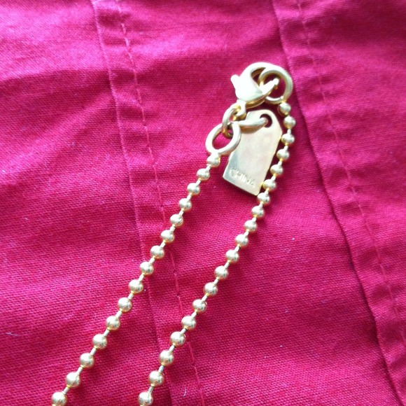 Coach guitar necklace with gold chain - Picture 2 of 2
