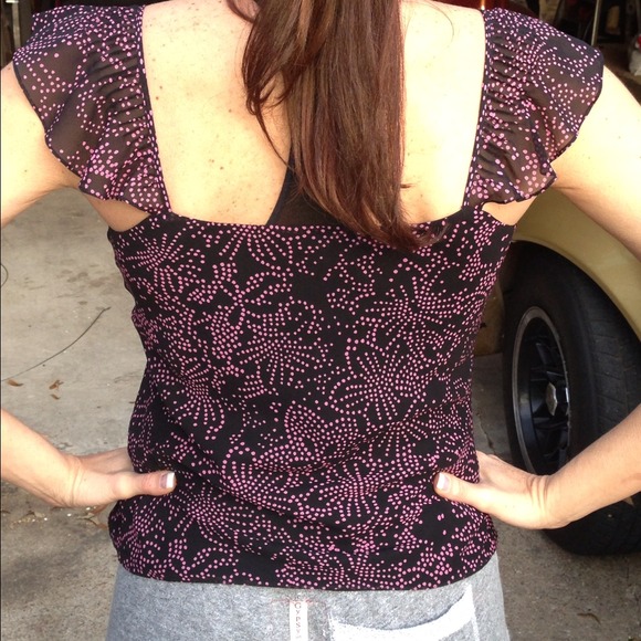 Black & purple Kenneth Cole w/ spaghetti straps - Picture 4 of 4