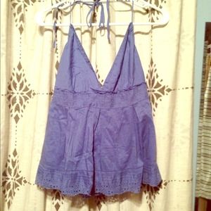 NWT Ocean colored JCrew halter top with low back