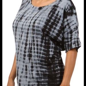 MINERAL DYE BRAND NEW PLUS SIZE T SHIRT BLUE/GRAY