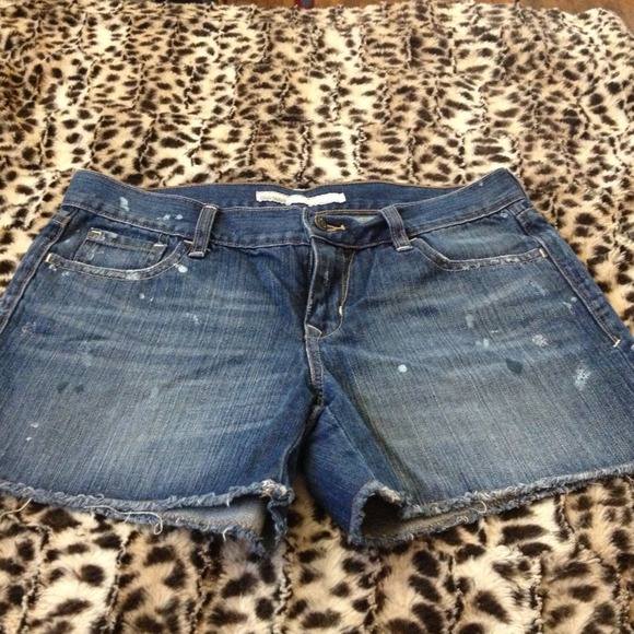 Paint Splatter Cutoff Shorts