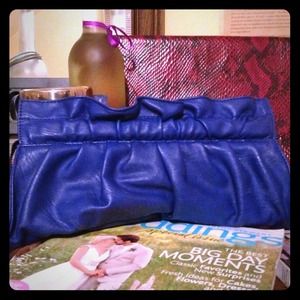 Blue Express Clutch