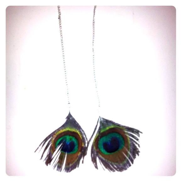 ** SOLD ** Peacock earrings
