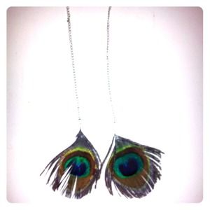 ** SOLD ** Peacock earrings