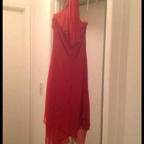 Beautiful evening halter dress, fully lined - Picture 2 of 3