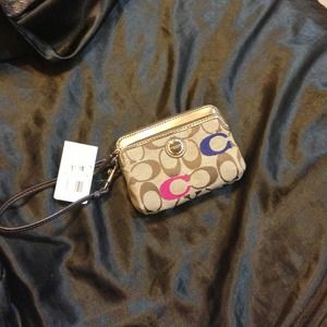 Authentic coach wristlet*REDUCED**