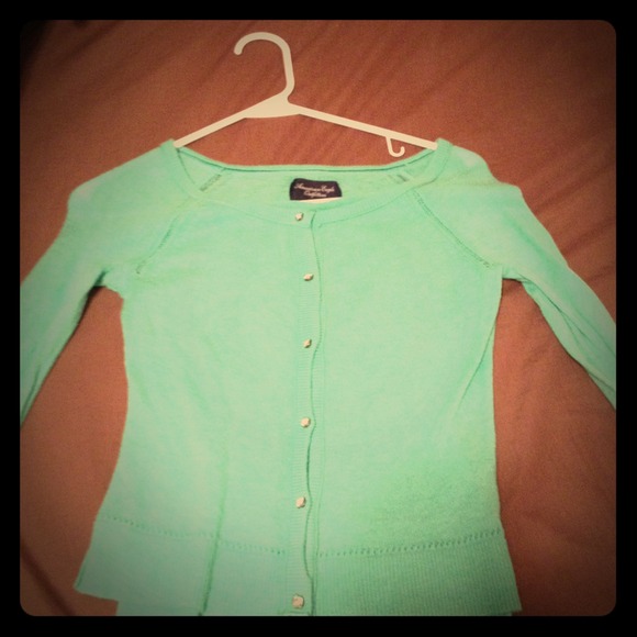 Mint Green Cardigan!