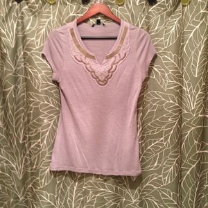 Banana republic beaded tee