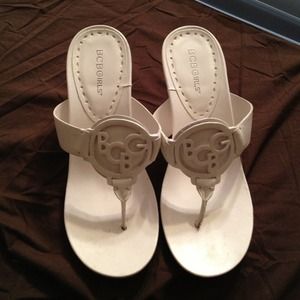 ✨REDUCED✨ BCBG wedge flip flops!