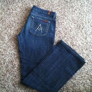 A pocket seven jeans